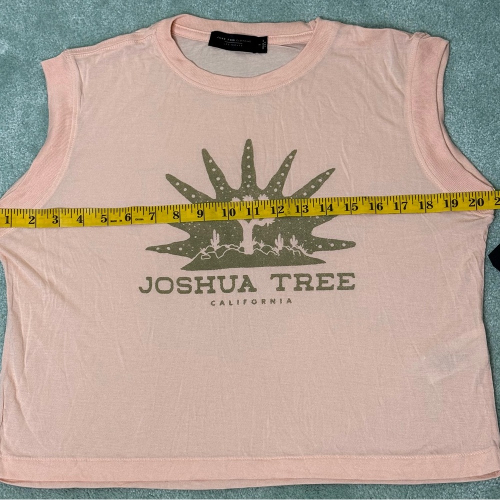 Junk Food Clothing Joshua Tree Logo Sleeveless Tee in Spanish Villa Sz S - Picture 9 of 10